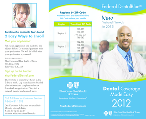 Federal DentalBlue Enrollment Form