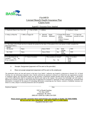 FlexMED Limited Benefit Health Insurance Claim Form