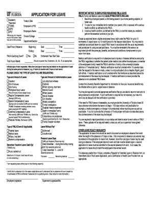 FMLA Leave Application Form