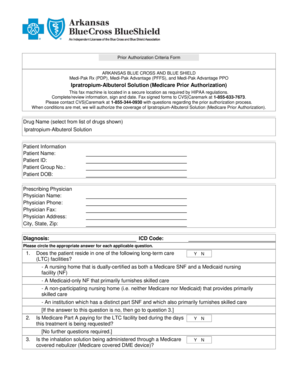 Ipratropium-Albuterol Solution Prior Authorization Form