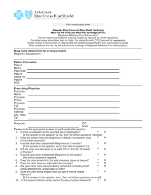 Regranex Medicare Prior Authorization Form