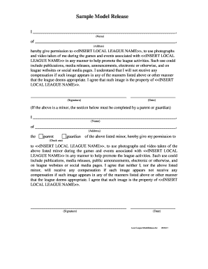 Sample Model Release