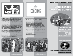 Little League Coaching Clinic Registration Form