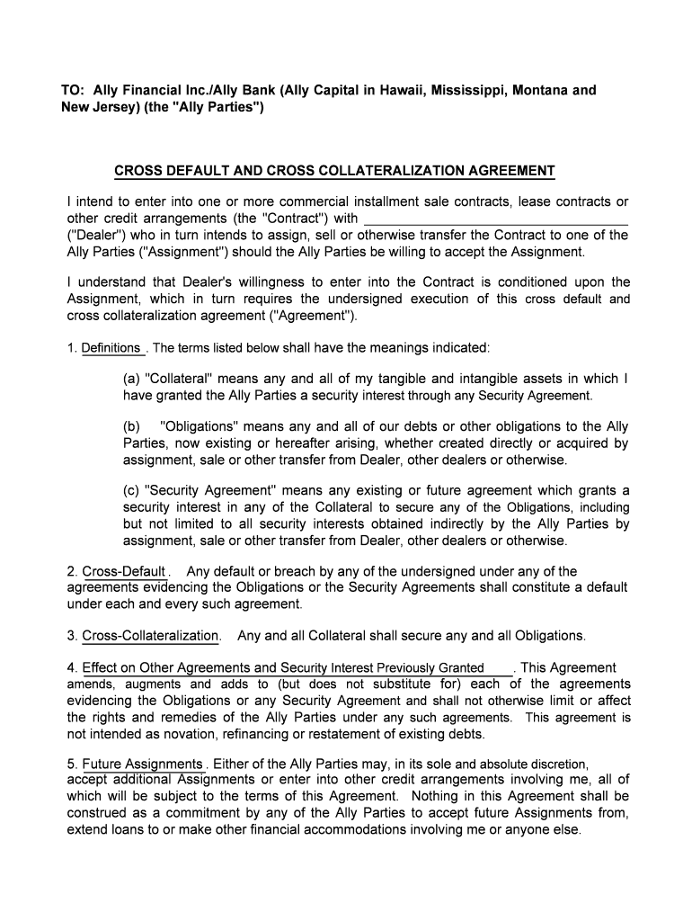 Fillable Online TO Ally Financial Inc Fax Email Print pdfFiller