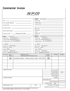 Commercial Invoice