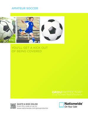 Amateur Soccer Accident Insurance Policy Application