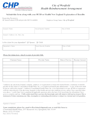 Health Reimbursement Arrangement Form