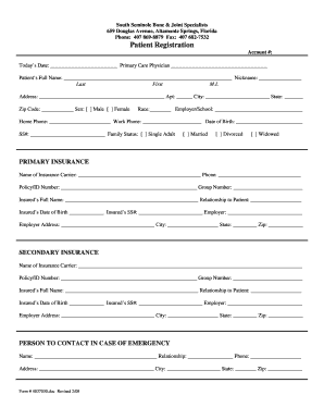 Patient Registration Form