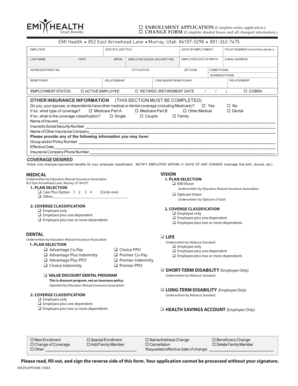 Educators Mutual Insurance Enrollment Application