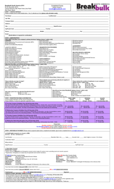 Breakbulk South America 2014 Registration Form