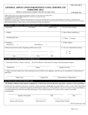 Pennsylvania Teaching Certification Application