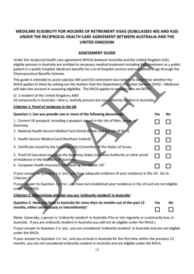 Medicare Eligibility Assessment Guide for UK Retirement Visa Holders