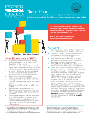 Dominion Dental Services Enrollment Form