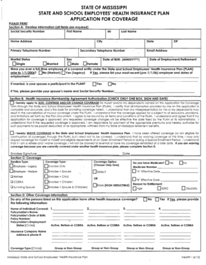 University of Mississippi Benefits Enrollment Form