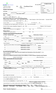 School Enrollment Form