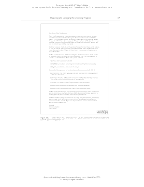 ASQ-3 Child Development Screening Questionnaire