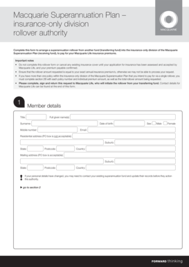 Macquarie Superannuation Rollover Authority