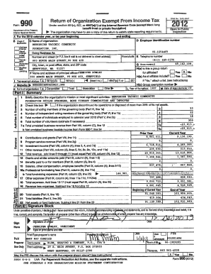 Form 990 (2012) for Berkshire Taconic Community Foundation