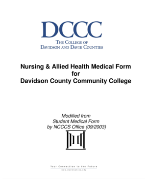 Student Medical Form