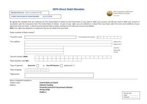 SEPA Direct Debit Mandate