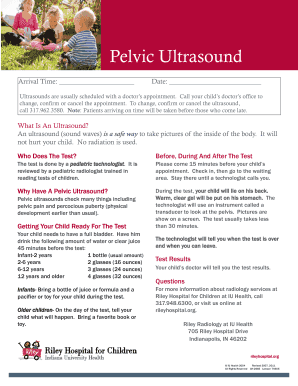 Pelvic Ultrasound Form