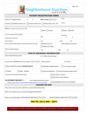 Patient Registration Form