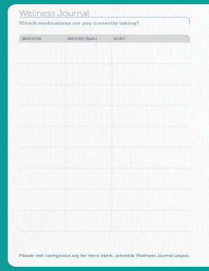 Wellness Journal Template