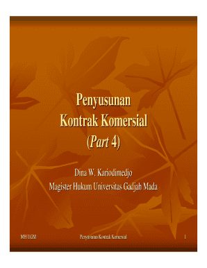 Commercial Contract Agreement Template