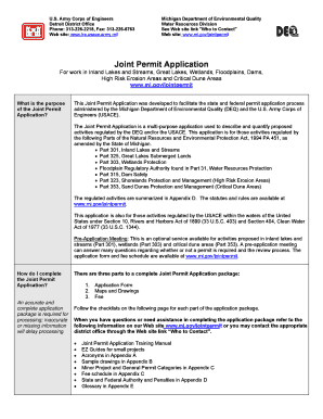 Michigan Boat Hoist Permit Application