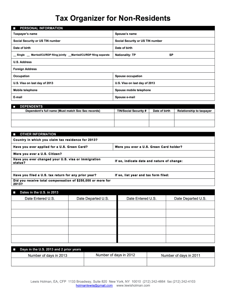 Professional Organizer Forms Pdf Fill and Sign Printable Template