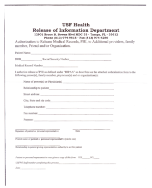 Authorization to Release Medical Records