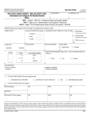 Fire Safety Survey Report - CMS-2786Y