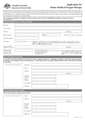 Application for Home Medical Oxygen Therapy