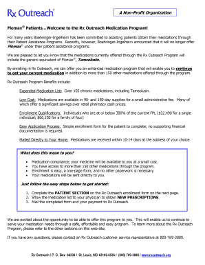 Rx Outreach Medication Program Enrollment Form