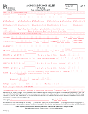 Employee Health Benefit Change Request Form
