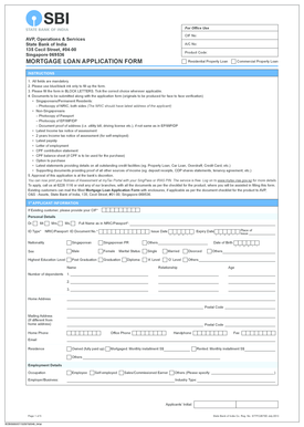 Mortgage Loan Application Form