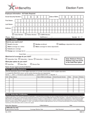 ARBenefits Election Form