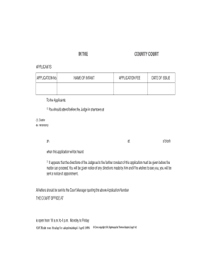 Adoption Application Form