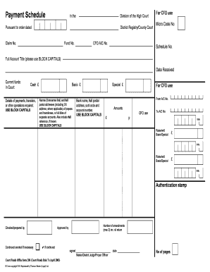Court Funds Office Form 200