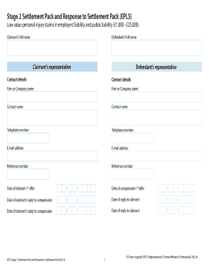 EPL5 Stage 2 Settlement Pack