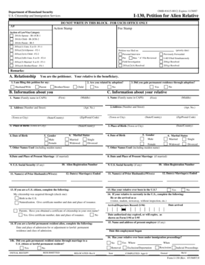 USCIS I-130 Petition for Alien Relative