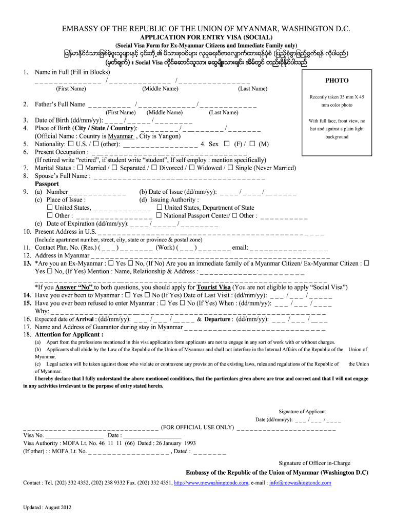 Social visa Eng - Passport Visas Expresscom Preview on Page 1