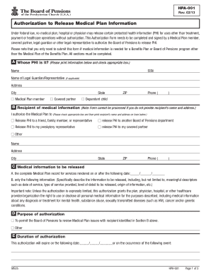 Authorization to Release Medical Plan Information