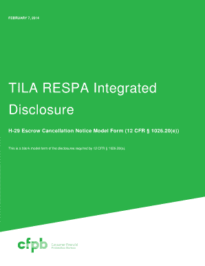 Escrow Cancellation Notice