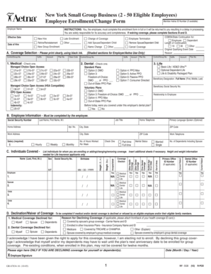 New York Small Group Business Employee Enrollment Form