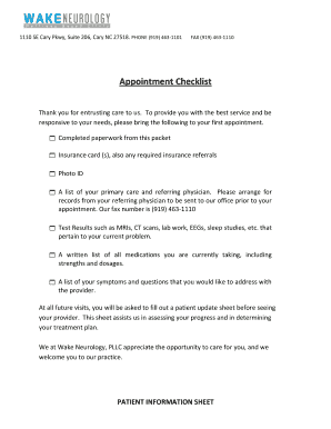 Patient Information Sheet