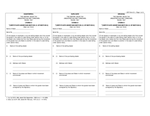 CST Form E I Certificate