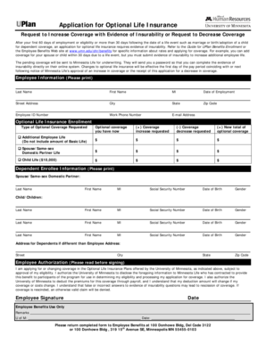 Application for Optional Life Insurance