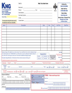 Order form template pdf - Mail / Fax Order Form 1-800-300-MENU 1-800-888-6368 www.kng ...