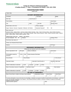 Patient Registration Form